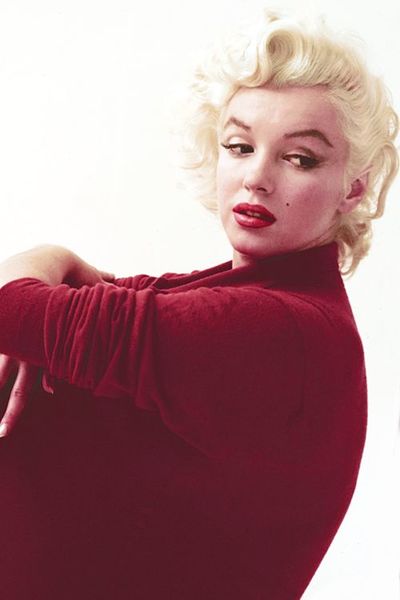 Marilyn Monroe Red Sweater Studio Pinup - Publicist & Columnist Dianna ...